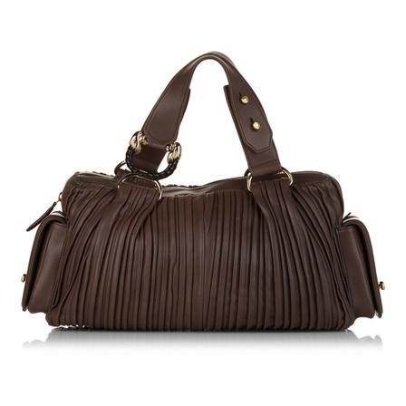 Bvlgari Vintage, Pre -owned Leather Handbag Bruin, Dames, Maat:ONE Size