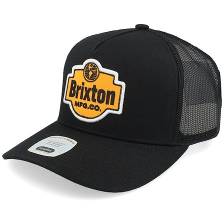 Brixton - Black - trucker - Cap - International C Black/Black A-Frame Trucker - Hatstore