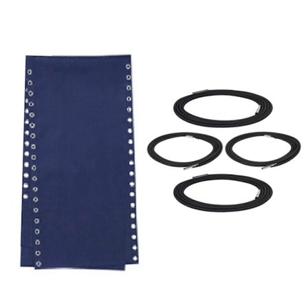 Vikbar Vilstol Ersättningsväv Anti-Gravity Lounge Stol Tyg med 4st Snören Tillbehör för Gravity Stol 1