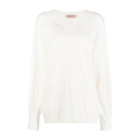 Twinset Trui , Wit , Dames , Maat: S