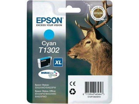 Epson T1302 - cyan - original - blekkpatron (alternativ for: Epson T1302)