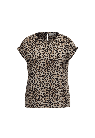 Vila Viellette S/S Full Satin Top Blusar Dam Flerfärgad 34