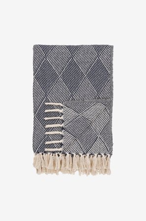 House Nordic - Peitto Adana - Sininen - Torkkupeitot - - Homeroom