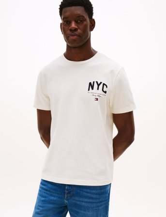 Tommy Hilfiger Hilfiger Script Nyc Tee - White - M