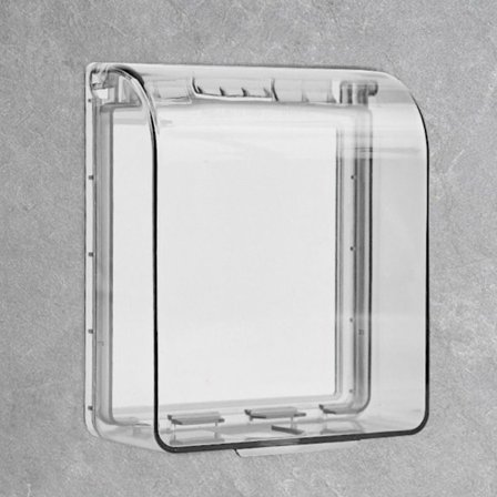 Vattentätt vägguttagsskydd med transparent lock