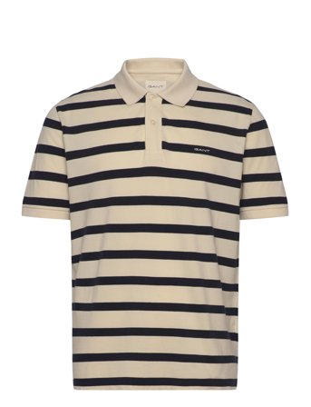 GANT Striped Polo - Beige - XL