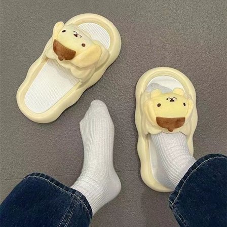 Mub- Kawaii Sanrio Cartoon Anime Sko Kuromi Hjemmesko Sød Indendørs Melodi Skridsikre Sommer Udendørs Eva Tøfler Til Kvinder