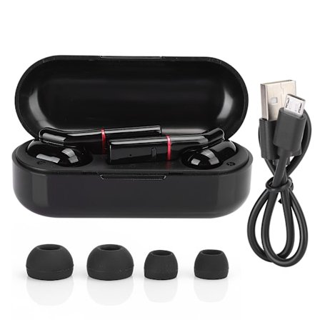 HQ1 In-ear Binaural Trådlösa Bluetooth-hörlurar TWS 5.0 Tränings-sport-hörlurar HIFISvart