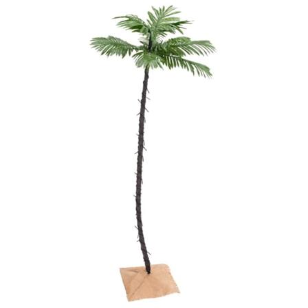 Vidaxl Palmträd Med Led Varmvit 96 Leds 180 Cm Vit