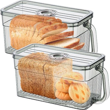 Opbevaringsboks, 2 stk. friskhed med afløbsbakke, timer, forseglet, grøn