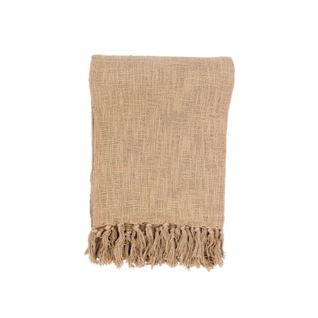 Koristeellinen ruskea huopa, 130x170 cm kangas