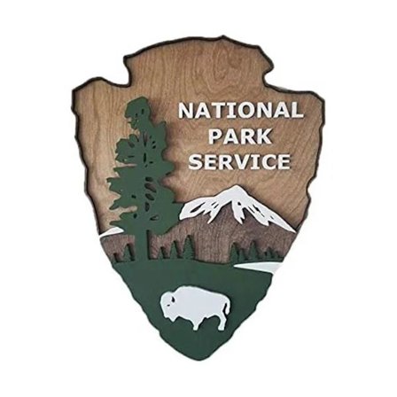 National Park Service Pilspets 16 X 12 Tum Vintage Parkskylt Gård Trädgård - Sy