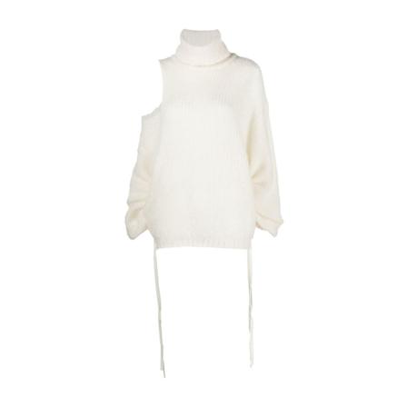 Andrea Adamo Turtlenecks Hvid, Dame Rullekraver