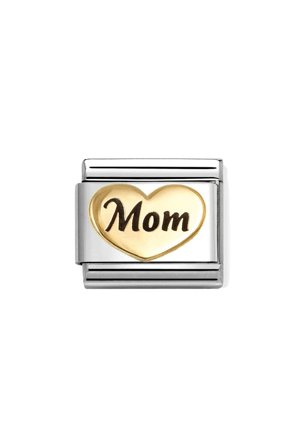 SYMBOLS 18k Gold & Enamel Mum Heart Gold