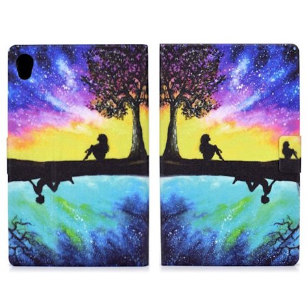 Lenovo Tab M10 HD Gen 2 läderfodral med snyggt mönster - Stjärnklar Himmel