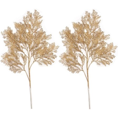 Falska gyllene grenar, 15,7" konstgjorda julgranar i guld