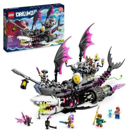LEGO DREAMZzz 71469 Painajaisten hailaivo, rakenna merirosvolaivalelu kahdella tavalla Flerfärgad