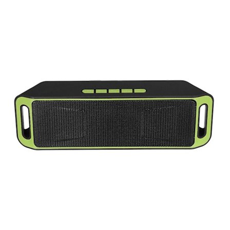 Bärbara Bluetooth-högtalare, trådlös högtalare med högt stereoljud, utomhushögtalare, djup bas (grön)