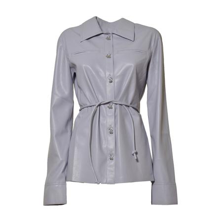 Nanushka Leather Jas , Paars , Dames , Maat: S