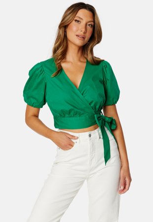 BUBBLEROOM Tova blouse Green Klær