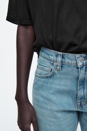 COS Femme Jean Slim Flute in Bleu