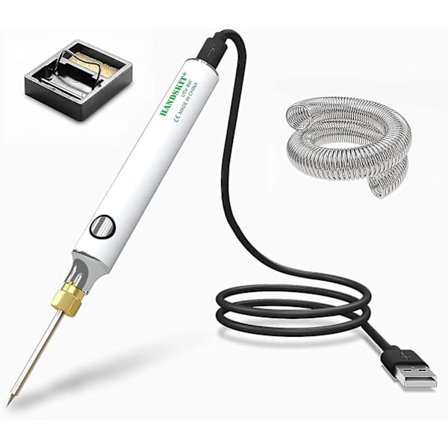 Loddejernskit, 8w Loddejernsloddeværktøj, Justerbar Temperatur 300-450c Loddekit Med Loddestation, Loddetråd