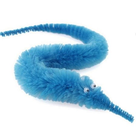 6 stk. Fuzzy Twisty Worm Wiggle Bevægelig Seahorse Blød Legetøjsgave Til Børn