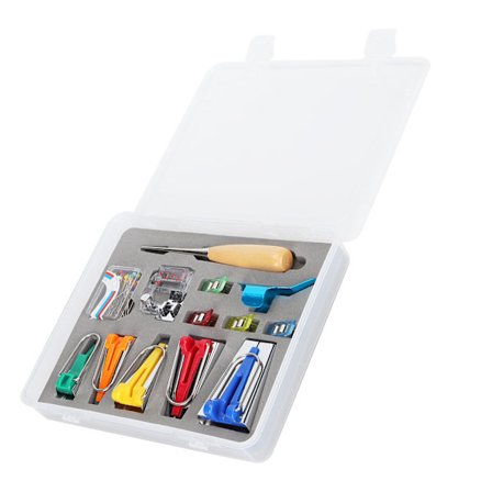 Skråbåndsmaskine Sæt Stofbinder Mappe Sy Syl Kit DIY Tilbehør til Quiltbinding