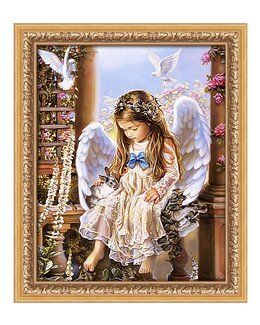 Diamond painting Enkeli