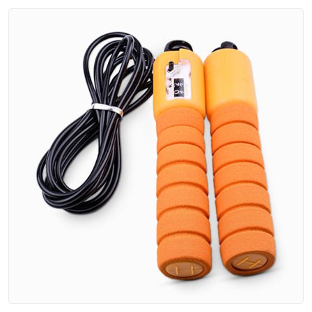 Oransje farge svamp mykt håndtak telle hoppetau barn