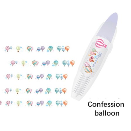 2 STK tegneseriekorrektionstape dekorativ tapepen 1 1