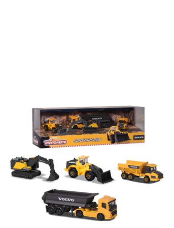 Volvo 4 Pieces Giftpack Toys Toy Cars & Vehicles Toy Vehicles Construction Cars Monivärinen/Kuvioitu Majorette