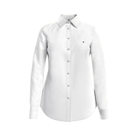Tommy Hilfiger, Ww 31003 biological shirt Biały, Kobieta, Rozmiar: M