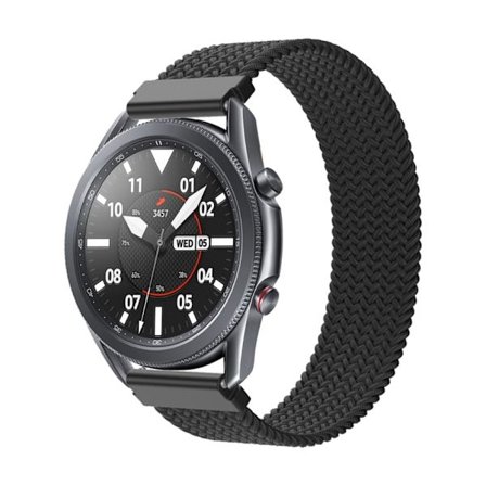 Elastiskt klockarmband i nylon för Samsung Galaxy Watch 4 - Svart Storlek: Xl