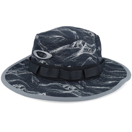 Oakley - Grå bucket Hatt - Field Boonie Hat Mountain Black Cement Bucket @ Hatstore