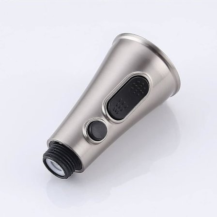 Keittiöhanan suihkupää, vaihdettava suihkupää sekoittajahanalle, suihkupää 2 suihkua kromattu keittiöhana