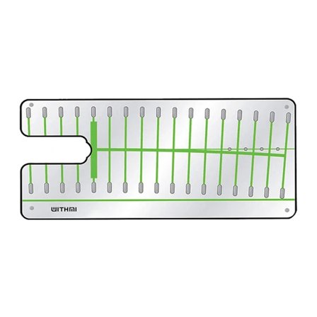 Golf Putting Alignment Speiløvelseshjelp Undervisningsutstyr Postholder for Kontor Innendørs Hjem