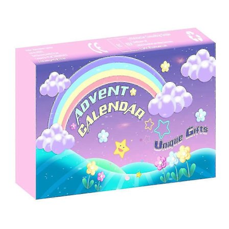 Blind Box 24 Digital Julkalender Djur Hårkort Julkalender Set Barnpresent