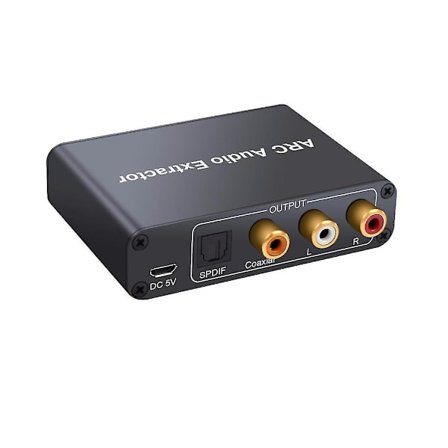 -kompatibel Arc Audio Extractor Dac Arc L/r Koaksial Spdif Extractor Return Channel Converter Til He