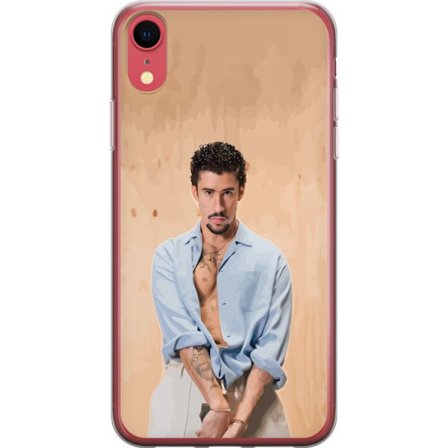 Kompatibelt Mobildeksel til Apple iPhone XR Bad Bunny Super Bowl-inspirert grafikk med NFL-trofé og San Francisco-bro i sportdesign