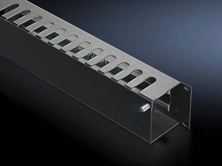 RITTAL rackkabelstyringspanel med deksel - 2U