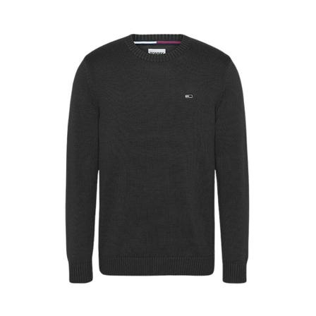 Tommy Jeans Round-neck Strik Sort, unisex