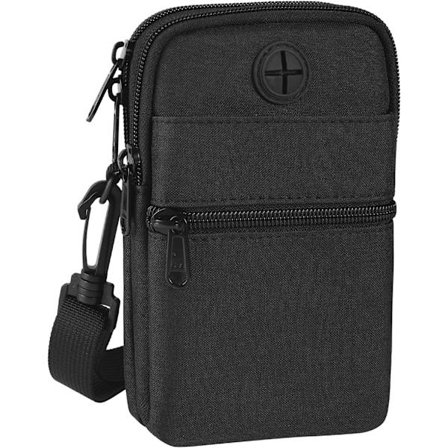 Crossbody-veske for mobiltelefon, unisex-veske for mobiltelefon med RFID-blokkeringslomme, mini vanntett crossbody-veske med justerbar skulderstropp