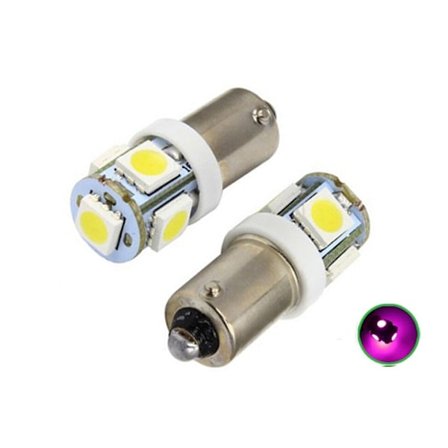 LED med 5 stk. SMD5050 chip 2-pak T4W styling Sølv