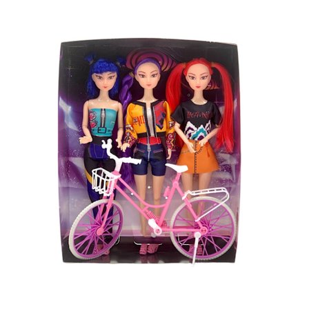 K-POP Demon Hunter Girls Group Anime Dukkelegetøj (cykelsæt)