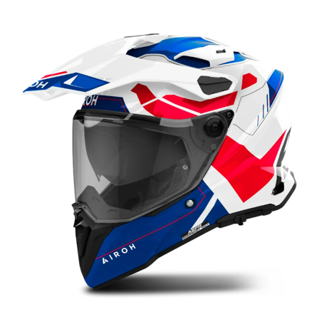 Kask Integralny Airoh Commander 2 Reveal Niebieski/Czerwony Połysk XL