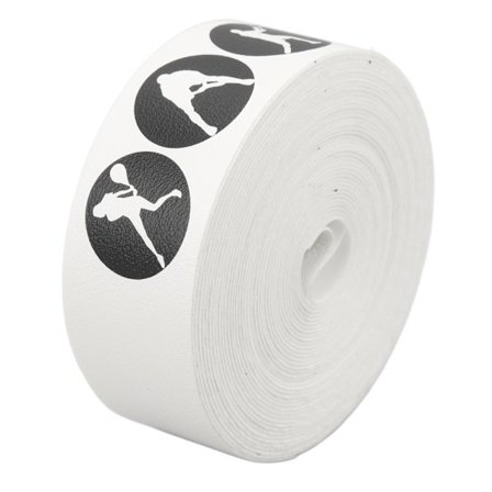 Racket Head Tape 24mm PU Anti Scratch Tennis Racket Head Guard Beskyttende Klistremerke for Sport 5M Hvit