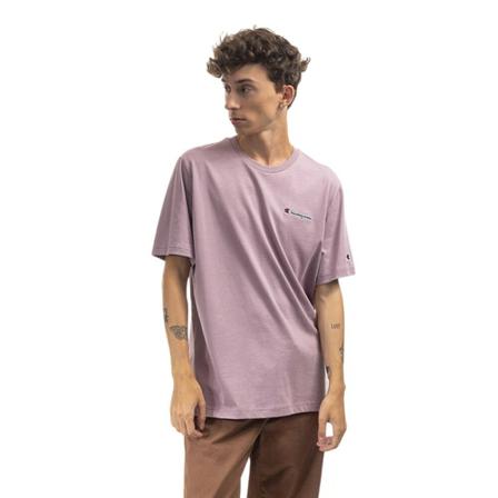 Champion, Koszulka męska Crewneck T-Shirt 218006 Ps 162 Fioletowy, Mężczyzna, Rozmiar: M