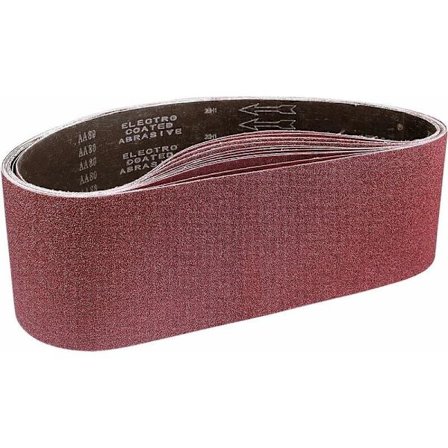 Slipband 150 x 1220 mm, blandade slipband (korn 80/120/150/240/400) för bandslipmaskiner (5 stycken)