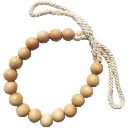 Mode Gardinband Träpärlor Knytband Hållare Heminredning